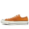 1970s OrangeBitte Retro Turn Fur Low Top Sapatos de lona elegantes Laranja