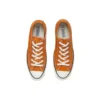 1970s OrangeBitte Retro Turn Fur Low Top Sapatos de lona elegantes Laranja
