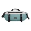 Bolsa de cintura utilitária “Azul-petróleo Branco”