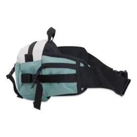 Bolsa de cintura utilitária “Azul-petróleo Branco”