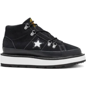 Bota com forro polar One Star Sola grossa Preto Branco