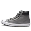 Bota de cano alto Chuck Taylor All Star em couro PC cinzenta “Gray White”