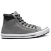 Bota de cano alto Chuck Taylor All Star em couro PC cinzenta “Gray White”