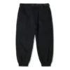 Calças casuais Converse para homem, de cor sólida, com cadarços, pretas