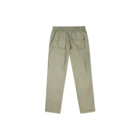 Calças casuais de homem Converse de cor sólida, tecidas e de perna reta, cinza claro Verde