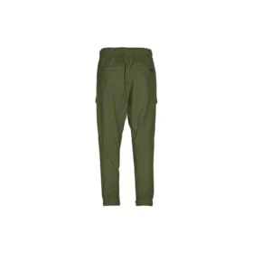 Calças compridas de malha com vários bolsos para homem Verde escuro
