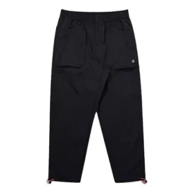 Calças de nylon com bolsos Tamanhos asiáticos “Preto”