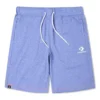 Calções com cordão bordado Tamanhos asiáticos “Washed Indigo”