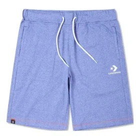 Calções com cordão bordado Tamanhos asiáticos “Washed Indigo”