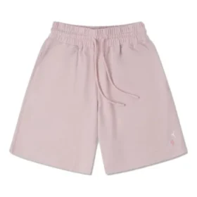 Calções com cordão e bordado floral Tamanhos asiáticos “Pink”