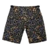 Calções de ganga com estampado camuflado Tamanhos asiáticos “Cinza-verde”