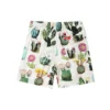 Calções de Resort com Estampado Vegetal Tamanhos Asiáticos “Desert Sand Cactus Multi”
