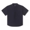 Camisa básica de manga curta em tecido Tamanhos asiáticos “Preto”
