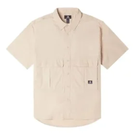 Camisa Cargo Tecida Tamanhos Ásia “Castanho Claro”