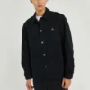 Camisa casual de manga comprida Converse SS22 Cargo para homem, preta, outono