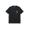 Camisa casual de manga curta com logótipo Converse para homem, preta