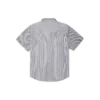 Camisa de botões com riscas e tecido de carpinteiro Tamanhos asiáticos “Cinza”