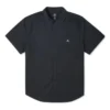 Camisa de botões em tecido liso estilo carpinteiro, tamanhos asiáticos, “Preto”