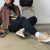 Camisa de manga comprida com botões e bolsos de carpinteiro Tamanhos asiáticos “Castanha do Brasil”