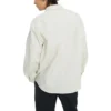 Camisa de manga comprida com botões em tecido Tamanhos asiáticos “Branco”