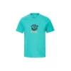 Camisa de manga curta azul Converse x Scooby Doo Crossover Cartoon para homem
