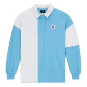Camisa de Rugby Retro Tamanhos Ásia “Azul Claro Branco” Camisa de Rugby Retro Tamanhos Ásia “Azul Claro Branco”