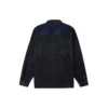 Camisa de veludo cotelê com blocos de cor Tamanhos asiáticos “Navy Black”