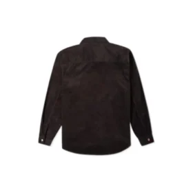 Camisa de veludo cotelê com botões Tamanhos asiáticos “Castanho escuro”