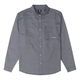 Camisa Oxford com botões Tamanhos asiáticos “Cinza-azulado”