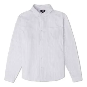 Camisa Oxford às riscas Tamanhos asiáticos “Vapor Violet”
