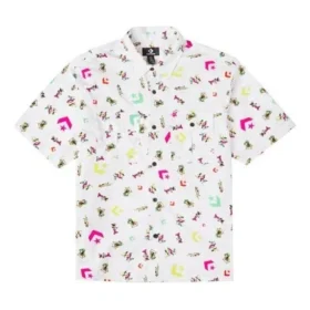 Camisa Park Gym com estampado integral Tamanhos asiáticos “Branco”