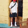 Camisa Park Gym com estampado integral Tamanhos asiáticos “Branco”