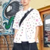 Camisa Park Gym com estampado integral Tamanhos asiáticos “Branco”