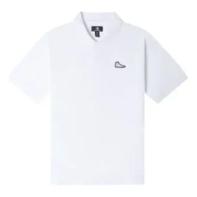 Camisa polo com patch de sapato Tamanhos asiáticos “Branco”