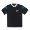 Camisa Polo Retro Tamanhos Asiáticos “Preto”