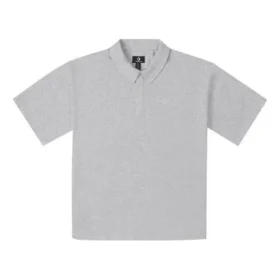 Camisa Polo Waffle Tamanhos Asiáticos “Cinza”