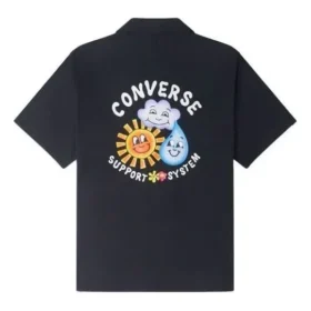 Camisa Tecida Skate Tamanhos Asiáticos “Preto Multicolorido”