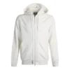 Camisas com capuz desportivas e casuais com fecho completo Unissexo Branco