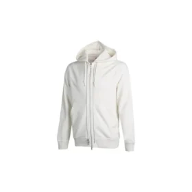 Camisas com capuz desportivas e casuais com fecho completo Unissexo Branco Camisas com capuz desportivas e casuais com fecho completo Unissexo Branco