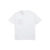 Camiseta casual de manga curta com bolso para homem, branca