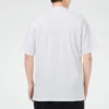 Camiseta casual de manga curta com bolso para homem, branca
