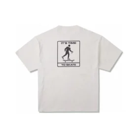 Camiseta com bolso de skate Tamanhos asiáticos “Beige”