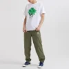 Camiseta com óculos de sol e flores em caveiras Tamanhos asiáticos “White”