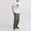 Camiseta com óculos de sol e flores em caveiras Tamanhos asiáticos “White”