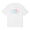 Camiseta com estampa de surf para atividades de verão Tamanhos asiáticos “Branco”