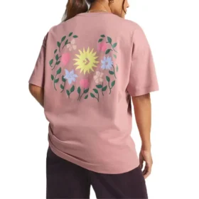 Camiseta com estampa floral Tamanhos asiáticos “Rosa”