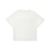 Camiseta com estampa gráfica Shapes Triangle Raglan Tamanhos asiáticos “Egret”
