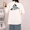 Camiseta com logotipo de skate Tamanhos asiáticos “Branco”