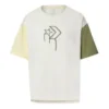 Camiseta com logotipo estampado Tamanhos asiáticos “Branco Verde”