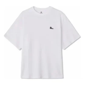 Camiseta com patch de tênis Tamanhos asiáticos “Branco” Camiseta com patch de tênis Tamanhos asiáticos “Branco”